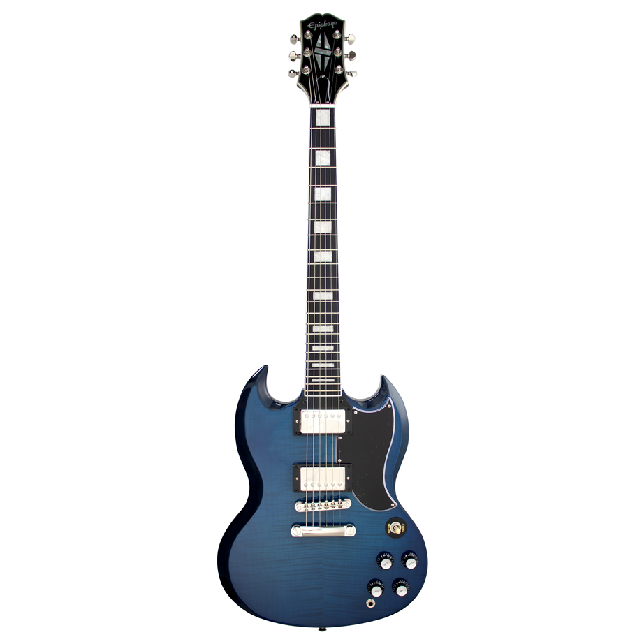 Epiphone SG Custom Figured Viper Blue (Incl. Premium Gig Bag)