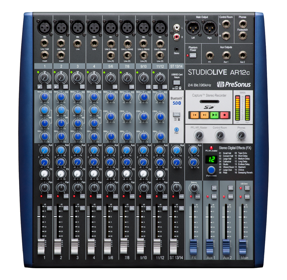 Mesa de Mistura Analógica PreSonus StudioLive AR12c