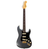 Fender Custom Shop 65 Dual-Mag Strat Journeyman Relic Faded Aged Charcoal Frost Metallic