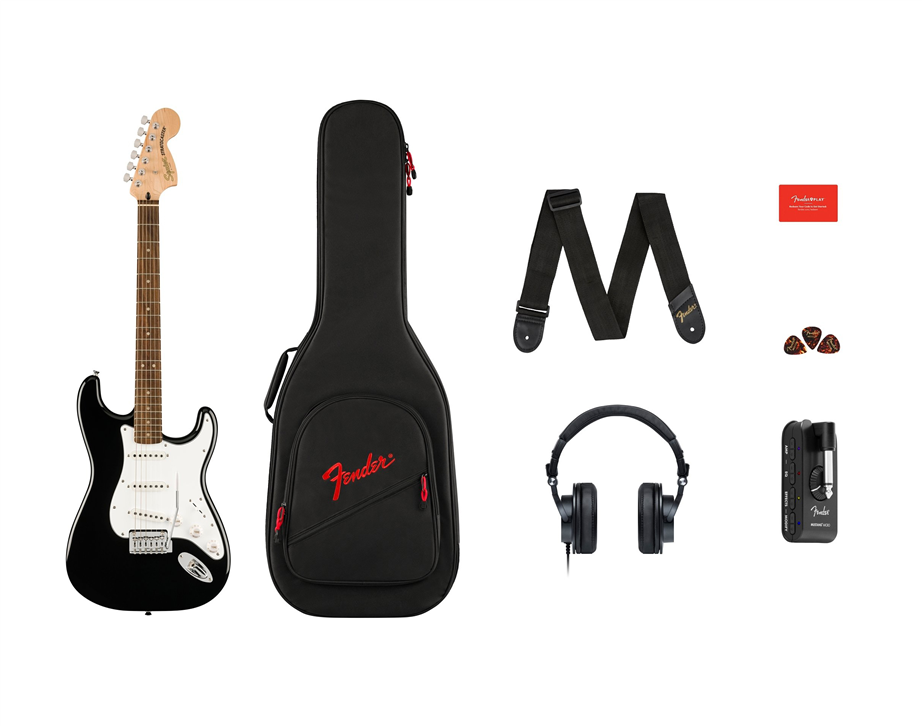 Fender Affinity Series Stratocaster Mustang Micro Pack Black