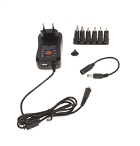 PowerAcoustics Universal 2.1A with USB polarity reverser AC/DC Power Supply