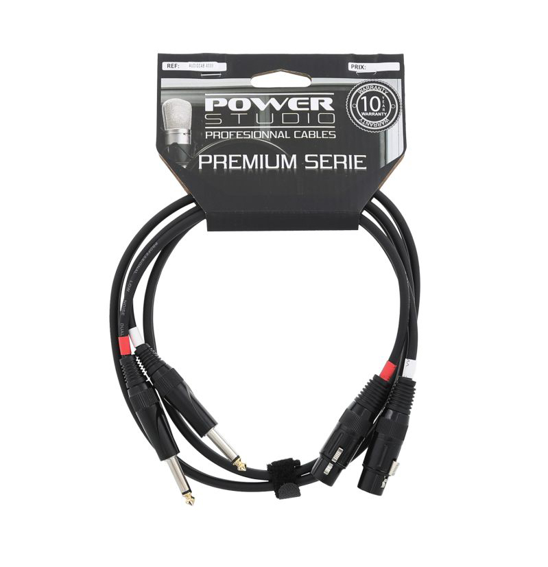 PowerStudio CAB4034 3mt 2xXlrF/2xJack6.5