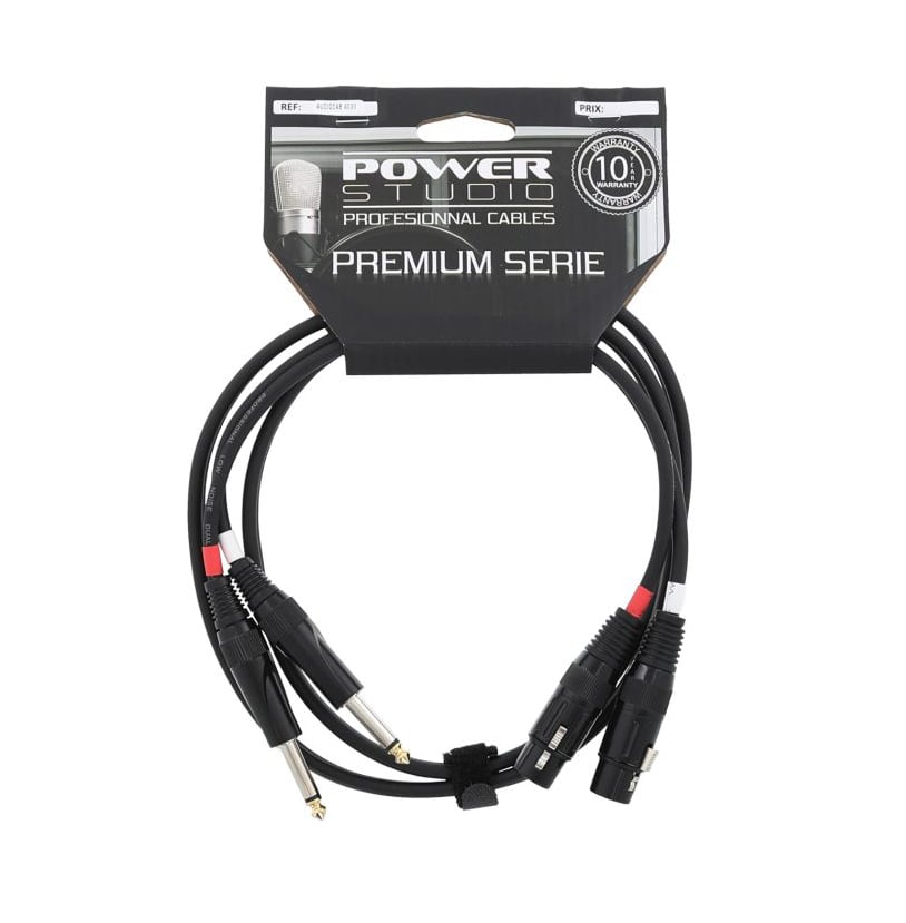 PowerStudio CAB4033 1.5mt 2xXlr F/2x Jack M 6.5