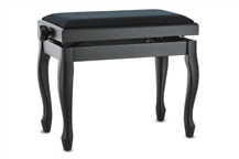 Gewa Deluxe Classic Matte Black Piano bench