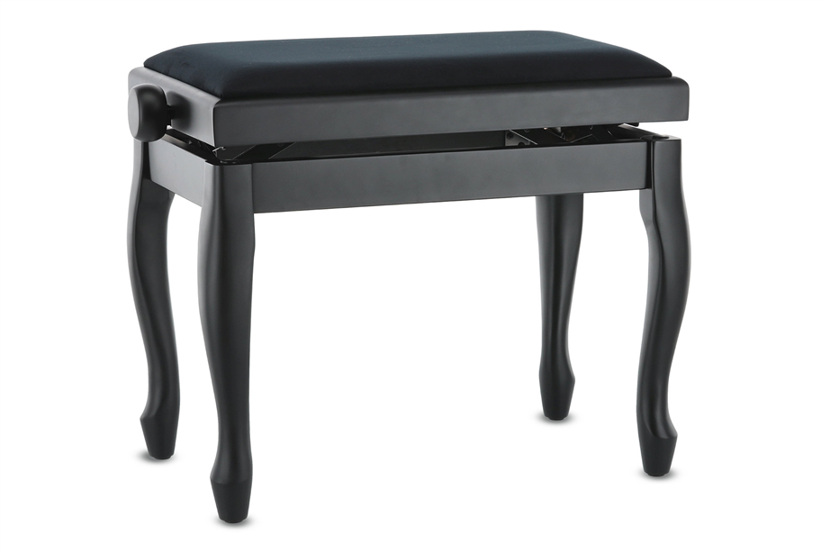 Gewa Deluxe Classic Matte Black Piano bench