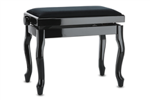 Gewa Deluxe Classic Polished Black Piano bench