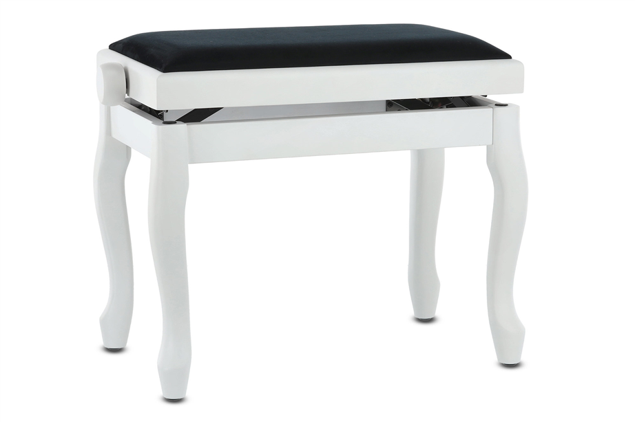 Banco piano Gewa Deluxe Classic Satin White