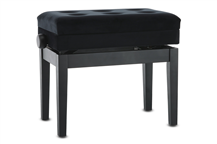 Gewa Deluxe Compartment Matte Black Piano bench