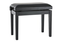 Gewa Deluxe Vinyl Matte Black Piano bench