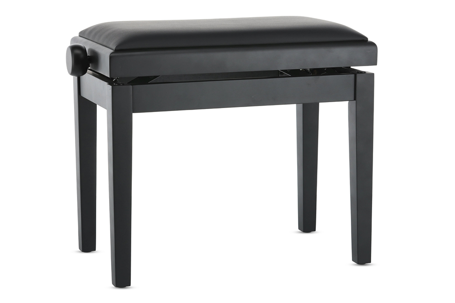 Gewa Deluxe Vinyl Matte Black Piano bench
