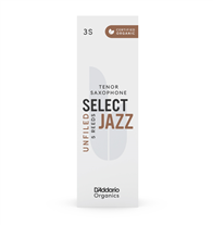 Palheta Sax Tenor 3S D'Addario Organic Select Jazz Unfiled Cx 5-Un