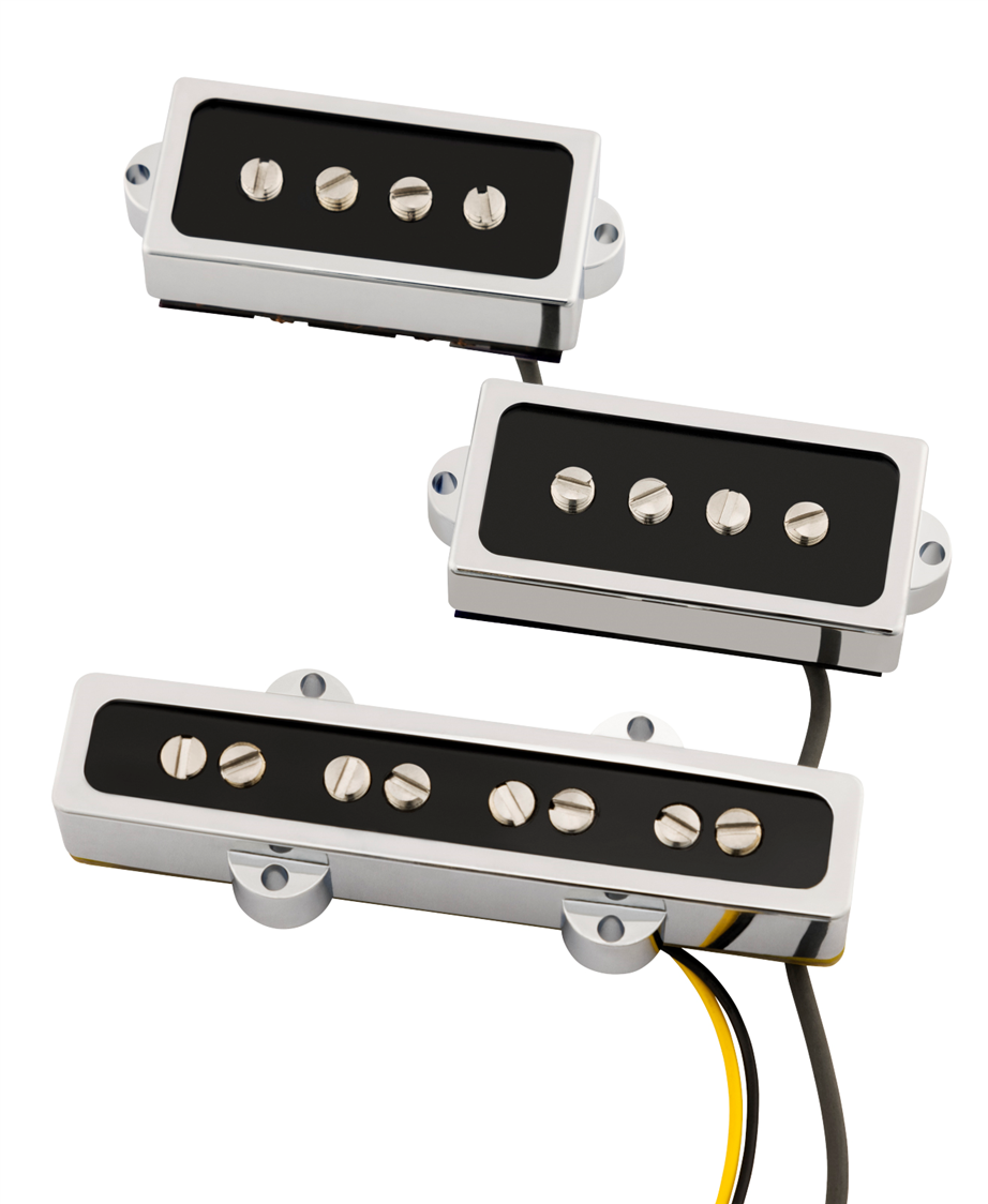 Fender Cobalt Chrome P/J Bass Pickup Set