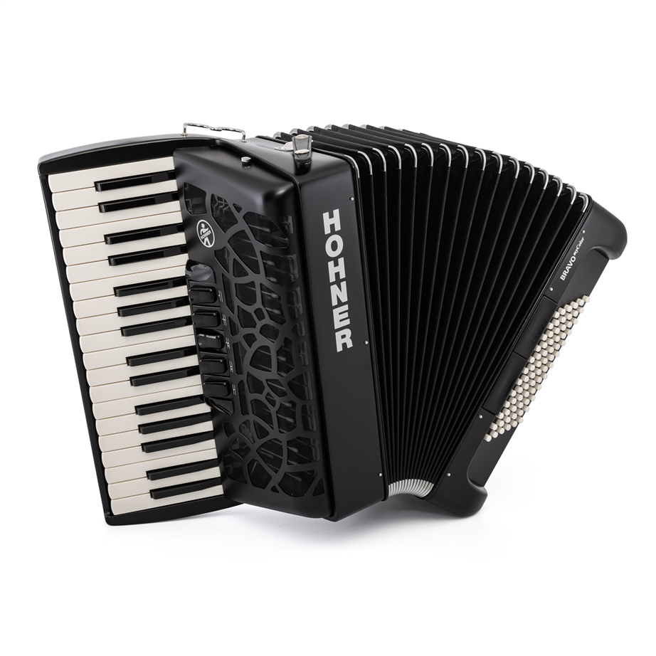 Acordeón de Teclas Hohner Bravo III 72 myColor Negro