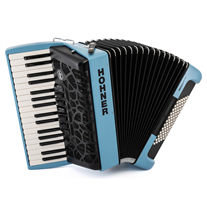 Hohner Bravo III 72 myColor Piano Accordion Water Blue