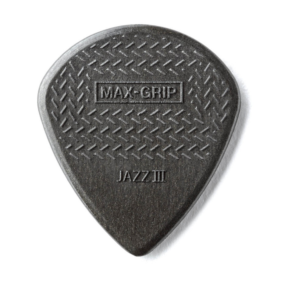Palhetas Jim Dunlop Max Grip Jazz III Carbon 24 uni