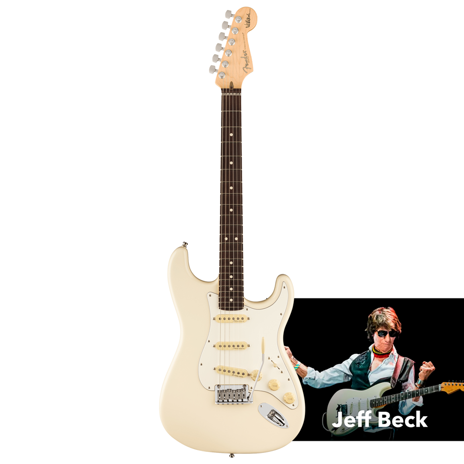 Fender Jeff Beck Stratocaster RW Olympic White