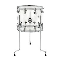 DW Design Clear 14" Floor Tom