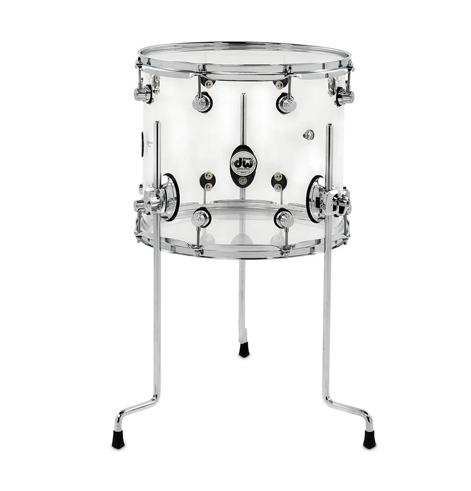 DW Design Clear 14" Floor Tom