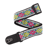 D'Addario 50TC00 Parallel Flowers Guitar Strap