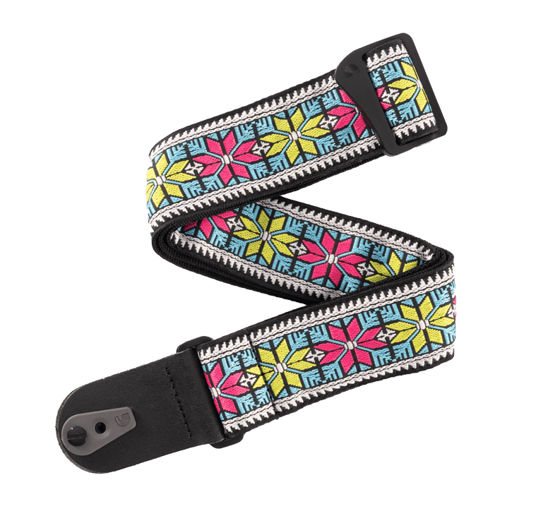 D'Addario 50TC00 Parallel Flowers Guitar Strap