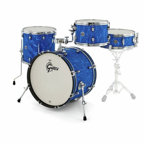 Gretsch Drums Catalina Club Jazz CT1-J404 Blue Satin Flame Satin Drumkit