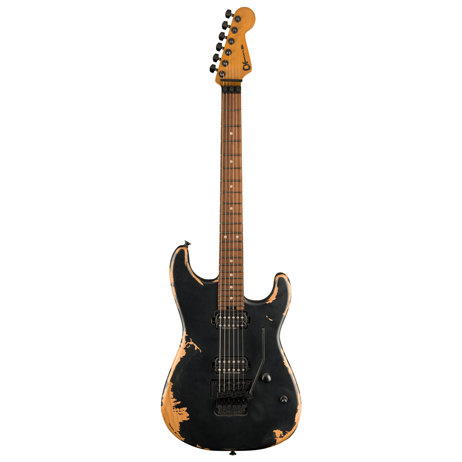 Charvel Pro-Mod Relic San Dimas Style 1 HH FR PF Weathered Black