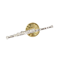 Adamastor 09 Silver-Plated Flute Pin