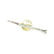 Adamastor 03 Silver-Plated Clarinet Pin