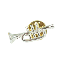 Adamastor 01 Silver-Plated Trumpet Pin