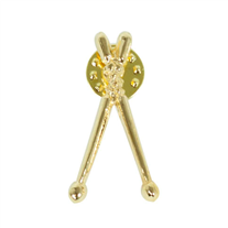 Adamastor 014 Golden Drumsticks Pin