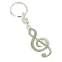 Llavero Adamastor 0016 Clave de Sol Plateado
