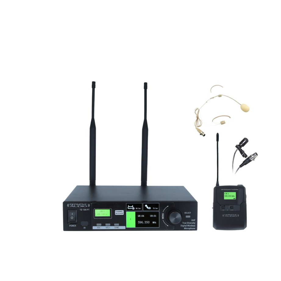 Definitive Audio TD 100 PT Headset Wireless Microphone