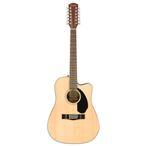 Fender CD-60SCE Dreadnought WN Natural 12 strings
