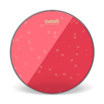 Evans TT08HR 08" Tom Drum Head Red