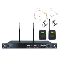 Definitive Audio TD200 Dual Wireless Lavalier + Head Mic