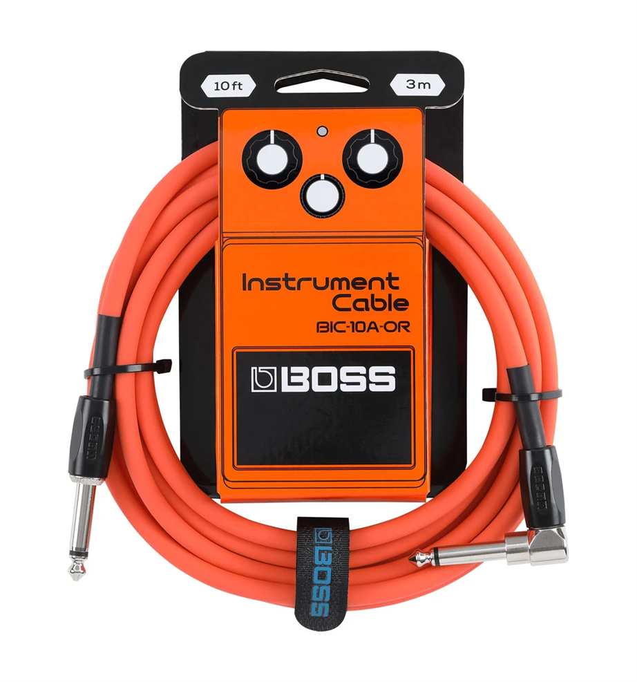 Boss BIC-10A-OR Orange 3mt Instrument Cable
