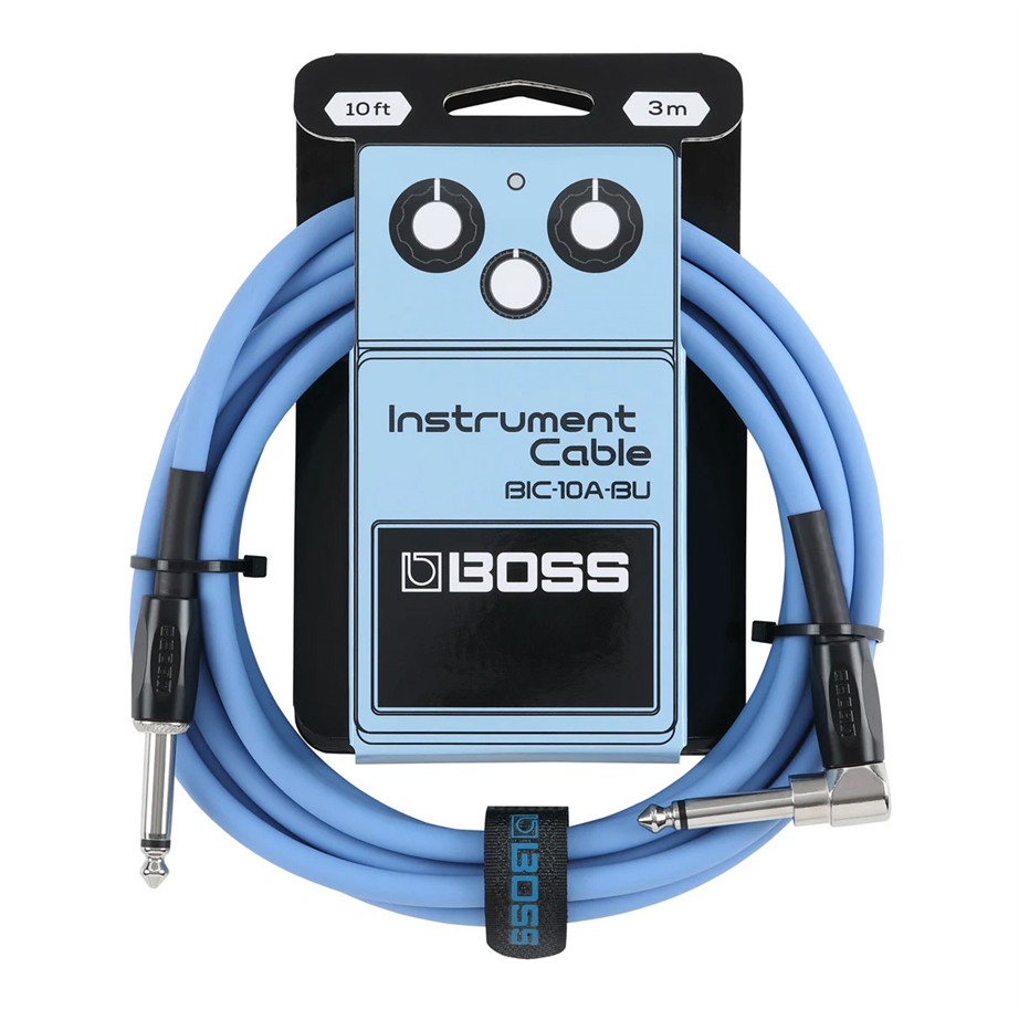 Boss BIC-10A-BU Blue 3mt Instrument Cable