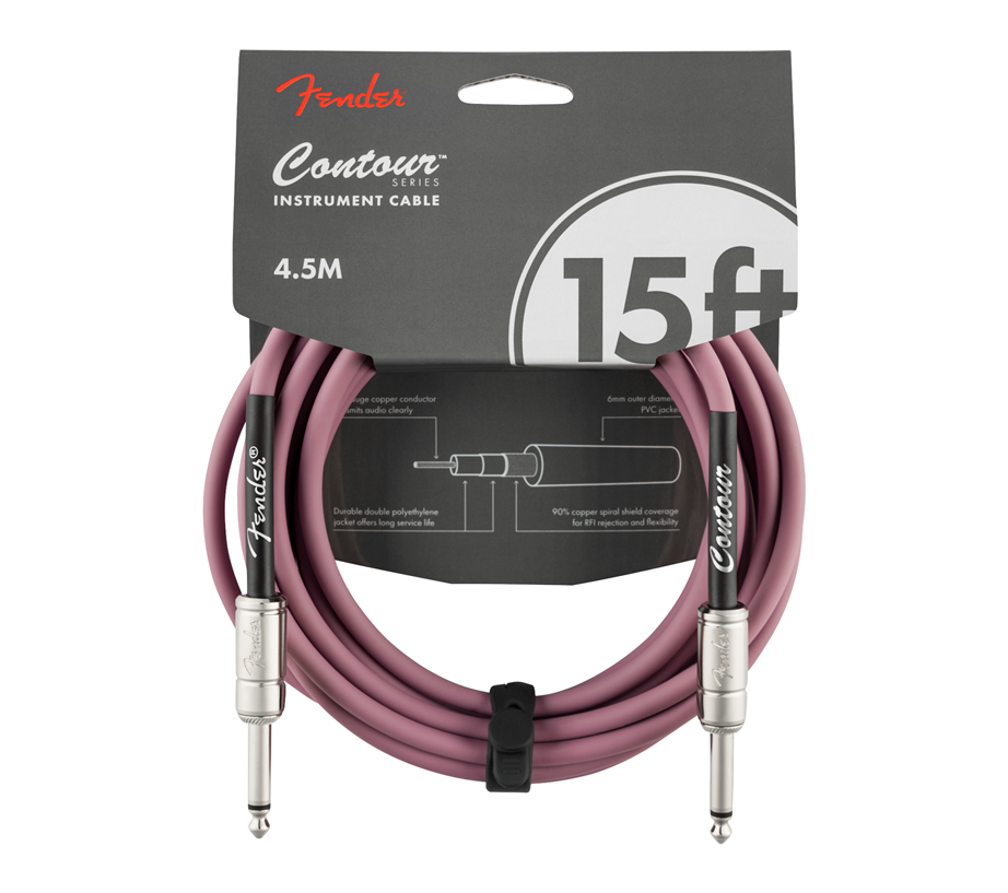 Cabo de Instrumento Fender Contour™ Series Burgundy Mist 4.5m