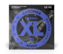 D'Addario ECG25 Chrome Flat Wound 012-052 Electric guitar strings