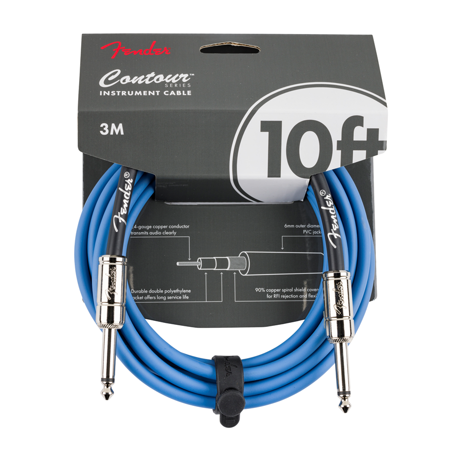 Fender Contour Series Cable Lake Placid Blue 10ft