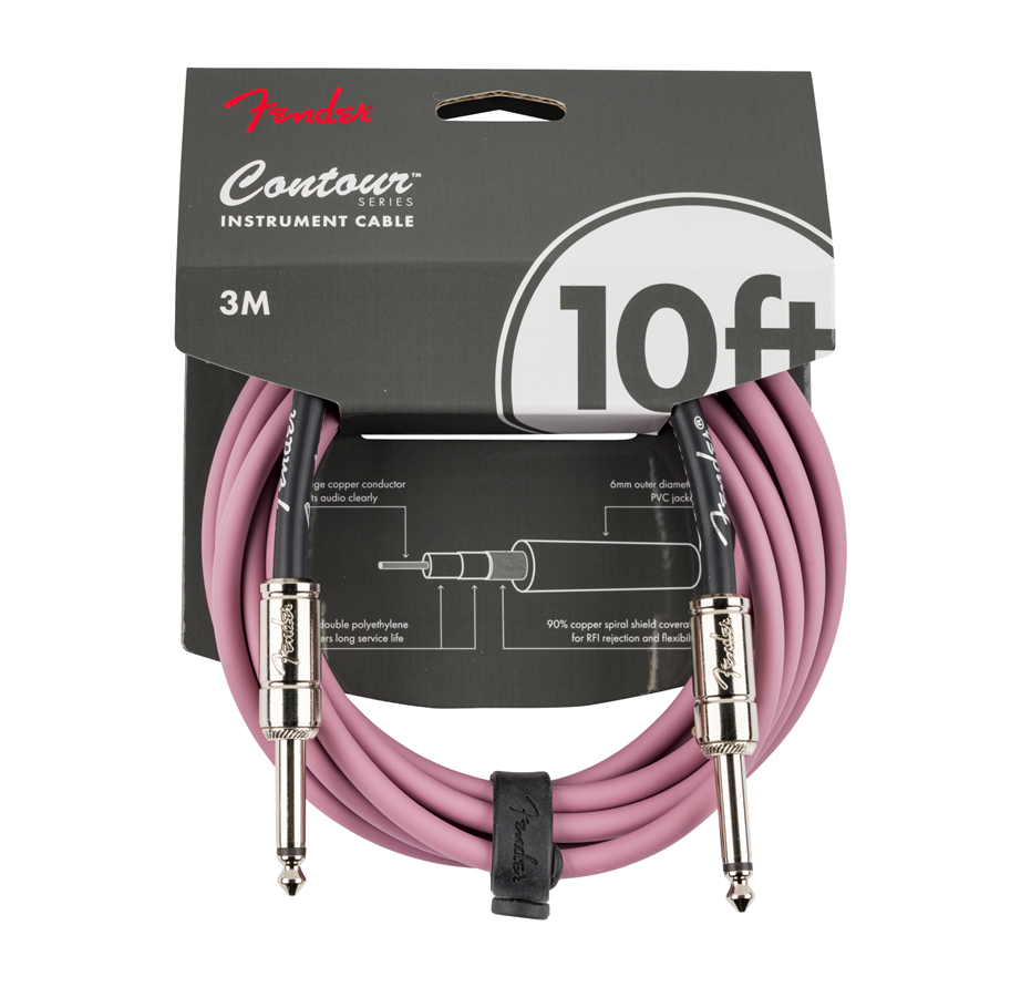 Fender Contour Series Cable Burgundy Mist 10ft