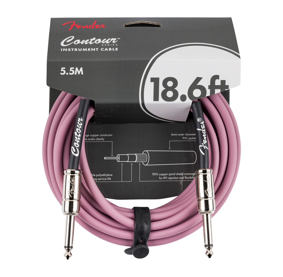Fender Contour Series Cable Burgundy Mist 18.6ft