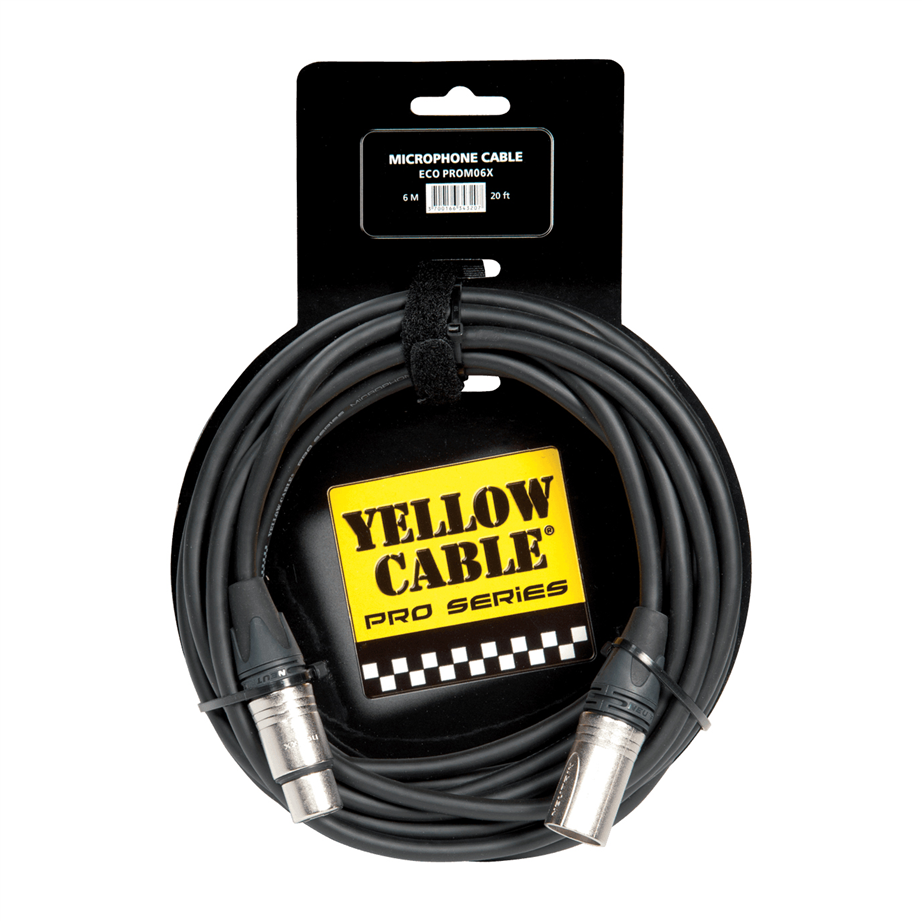 Yellow Cable PRO M06X 6mt Neutrik XlrF/XlrM Microphone Cable