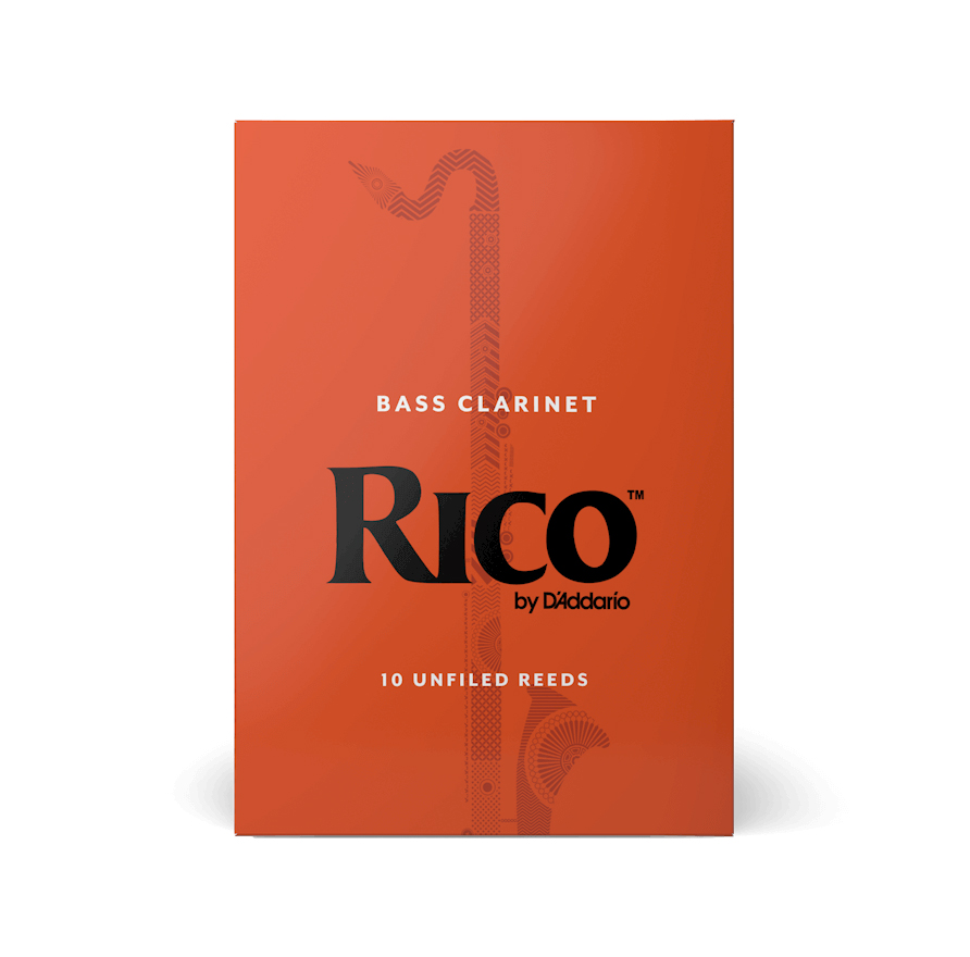D'Addario Rico Unfiled 2.5 Bass Clarinet Reed 10-Unit Pack
