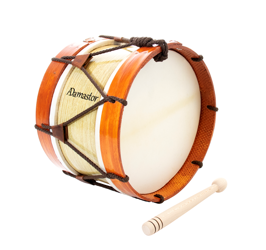 Bombo Tradicional Adamastor Nº1 Natural Claro/Aro Natural Escuro 28cm