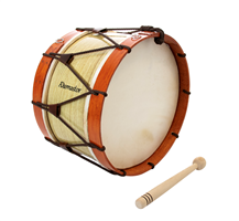Bombo Tradicional Adamastor Nº3 Natural Claro/Aro Natural Escuro 35cm