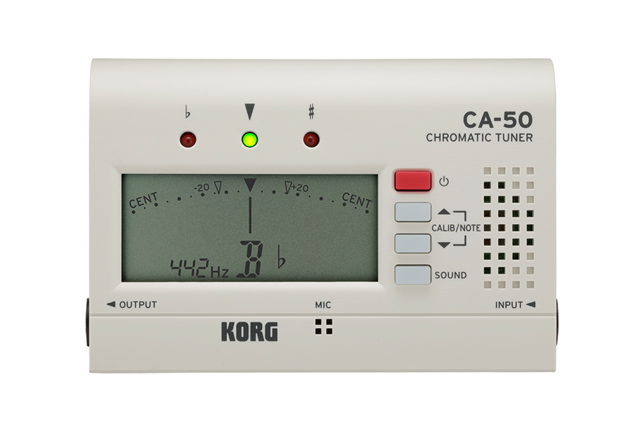 Korg CA-50 White Chromatic Tuner