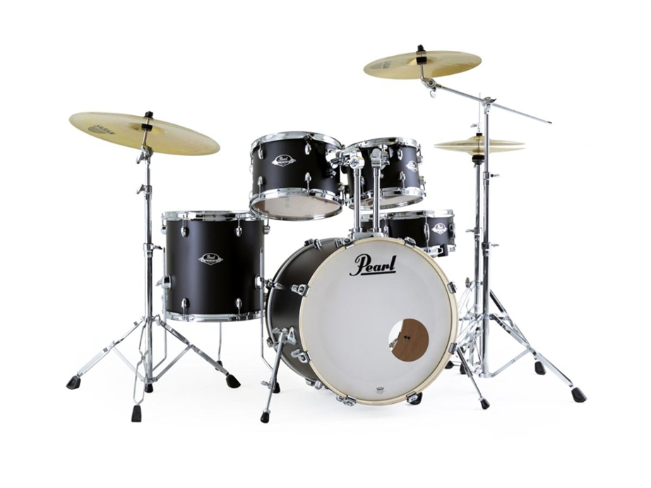 Pearl Export EXX705NBR/C761 Satin Shadow Black Drumkit