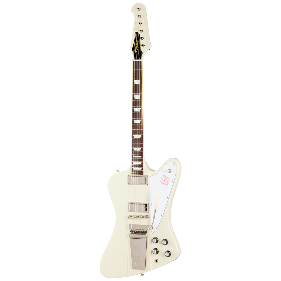 Epiphone 1963 Firebird V Maestro Vibrola Reissue Polaris White
