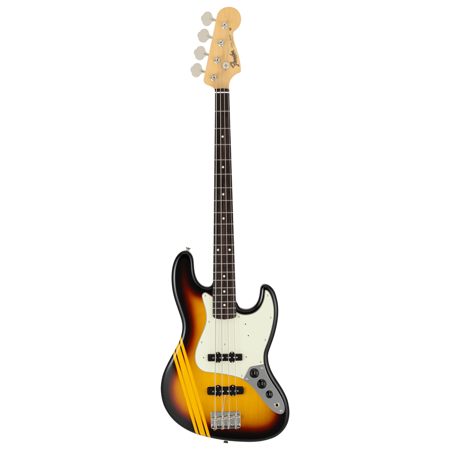 Fender Made in Japan Traditional 2025 Collection 60s Jazz Bass Competition 3-Color Sunburst/Aged Natural